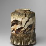 JEFF MINCHAM Wind Gathered II 2016 Medium jar form  Mid-fired, multi-glazed ceramic  36 H x 27 D cm